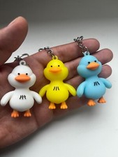 Enten Ente Gummiente Schlüsselanhänger in schönen Farben - Ente Süßes Geschenk