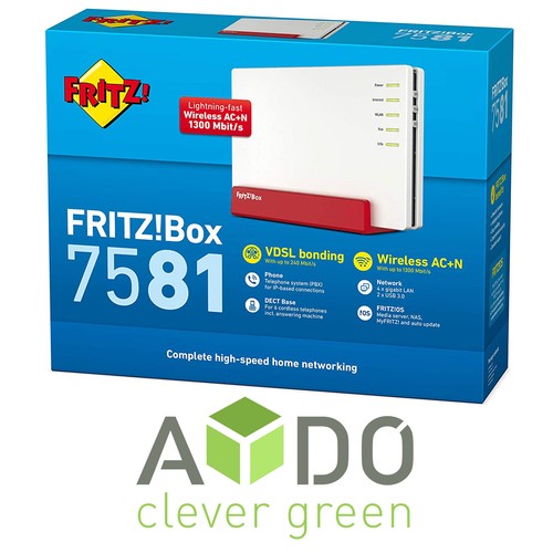 Avm fritzbox 7581 vdsl dsl - fritzbox,