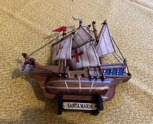 Holz modell segelschiff - holz, santa