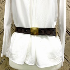 Louis Vuitton Damier Santur Carre Gold Hardware Gürtel #FS267-151