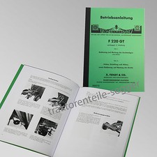 Fendt Geräteträger Betriebsanleitung  F 220 GT Traktor Schlepper 500012
