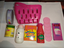 Barbie Küchenzubehör mit Geld und Körbchen Flaschen Konserven  B-Ware