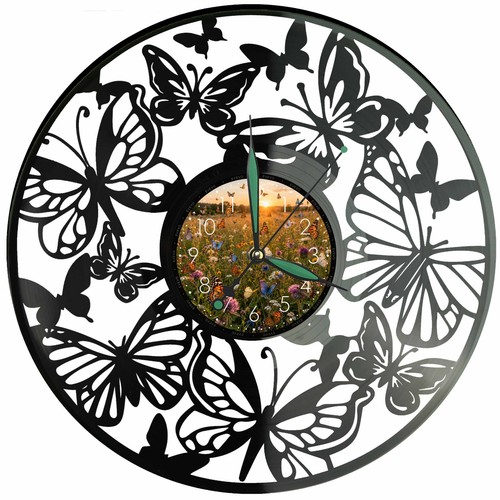 Schmetterling wanduhr - schmetterling,