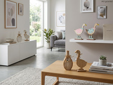 Holz Osterdeko Figuren 2er Set