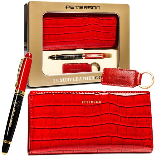 Set aus geldbörse stift - geldbörse,
