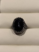 Blauer Sandstein Oval Ring