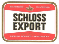 Bieretikett Brauerei zur Nette