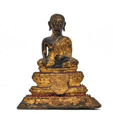 Sitzender mönch bronze - mönch,,