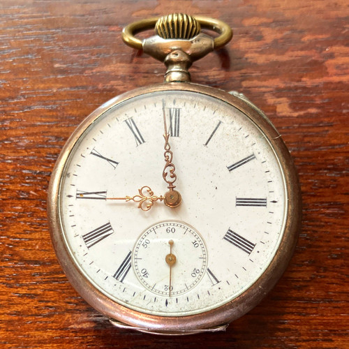 Antike taschenuhr ixl schild - taschenuhr,