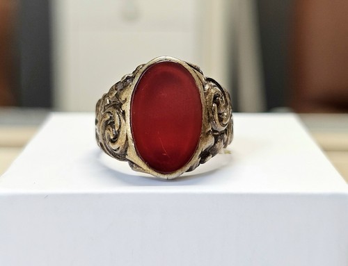 Antiker vintage herrenring mit - antiker, vintage-herrenring