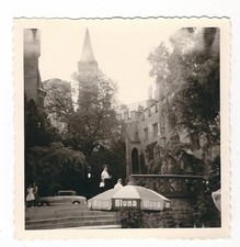 21/55  FOTO MARKANTE FESTUNG BURG ? OLDTIMER WERBUNG SONNENSCHIRM