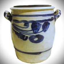 Schale/Übertopf/Pflanztopf/Vase - Steinzeug-mit Pflanztopf - ⌀18cm, H:23cm