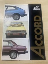 HB62- Honda Accord 3 & 4 Türer 1.6 4 Zylinder Auto Prospekt Katalog ca. 70er Jahre