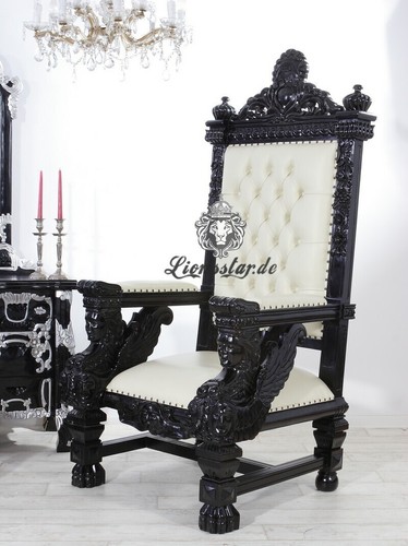 Thronstuhl sphinx schwarz - sphinx,