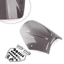 Grau Universal Motorrad Vorne Windschutzscheibe Windschutz Deflektor Wind Schild