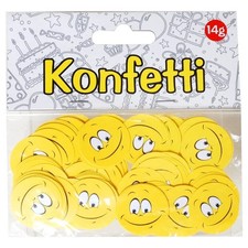 2 x Konfetti Lachgesicht