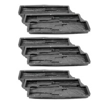 Wandverblender Gießformen 6 Stück  - inkl. Pigmentfarbe Antrazit ca. 1,6 kg