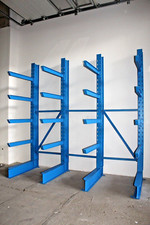 Schwerlast-Kragarmregal Einseitig  H 3,2m x L 3,10 m  5 Lagerebenen inkl. Fuß.