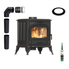 Kaminofen Gusseisen KRATKI K6 ECO Ø 130 6,5 kW