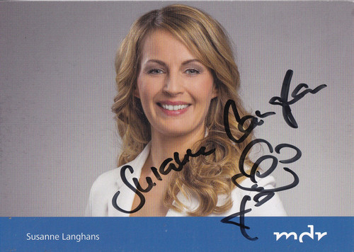 Autogramm susanne langhans - -,