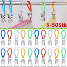 10/50 Stück Handtuch Clip Handtuchhalter Metall Handtuchklammer Aufhänger Haken