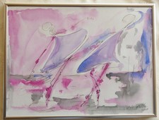 Aquarell, Original, signiert, fertig gerahmt