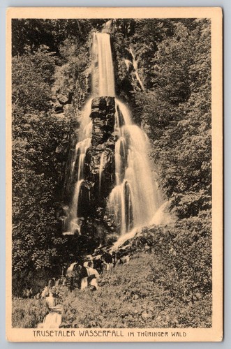 Trusetaler wasserfall im - ak,