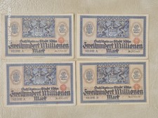 Lot 12 Inflationsnotgeldscheine, Notgeld, Großnotgeld Köln