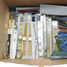 ca 100. alte Uhrenarmbänder Uhrenbänder Vintage Uhr Konvolut Sammlung ungetragen