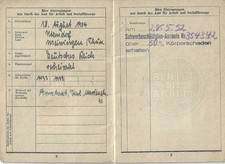Arbeitsbuch  - 1948 Arnstadt  Thüringen, Möbeltischler, Behindert  50 v.H.