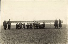 Foto Ak Segelflugzeug vor dem Start, Seil der Startwinde - 10633216