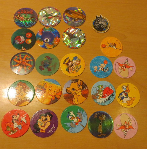 Caps pogs glitzer fun - 22, caps/pogs