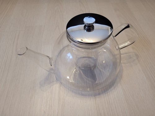 Teekanne glas mit glassieb - glas,
