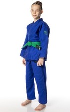 Judoanzug Dax®  Kids blau, 450 g/m², top Einsteigeranzug, hohe Qualität, 120-180