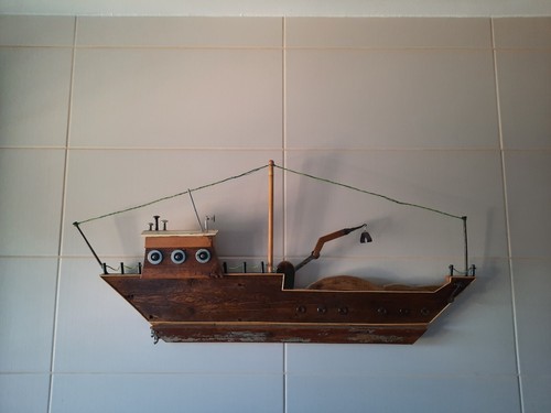 Schiff aus holz - aus,
