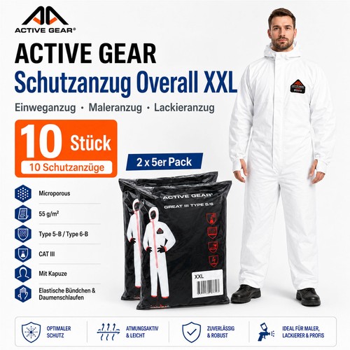 10x schutzanzug overall - 10x,