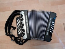 Hohner El Rey del Vallenato GCF Schwarz diakonisches Knopfakkordeon