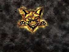 LED Wandschild Katze Katzen Tier kein Hundespielzeug Bild Neon Logo Emblem T-Shirt