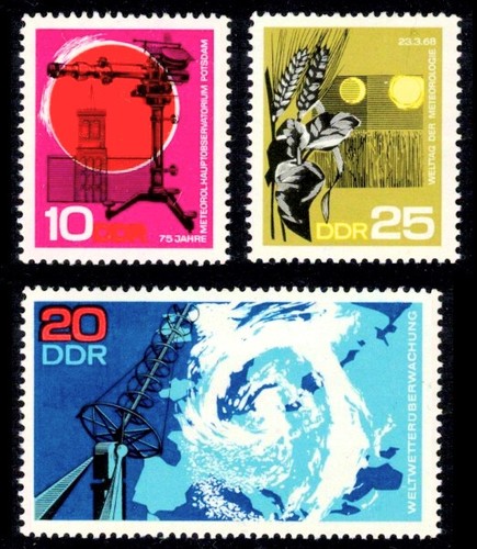 Ddr 1343 1345 postfrisch - ddr, /