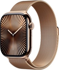 Apple Watch Series 10 42mm WIFI+CELLULAR | titan gold WIE NEU mit Apple-Garantie
