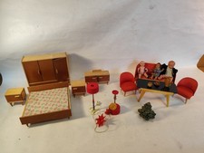 Puppenstube Möbel Sofa Clubsessel Christbaum Weihnachten Herrnhuter Stern