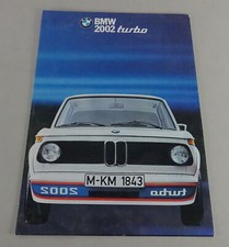 Prospekt / Broschüre BMW E20 2002 turbo Stand ca. 1973