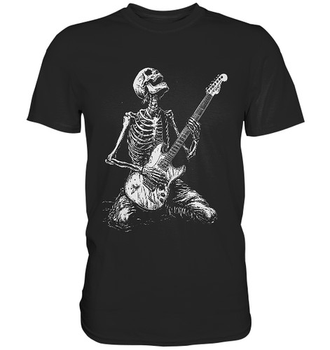 Rock roll skelett gitarre - skelett, e-gitarre
