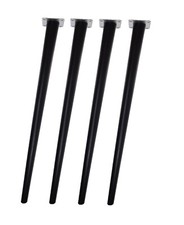 4x Massivholz-Tischbeine