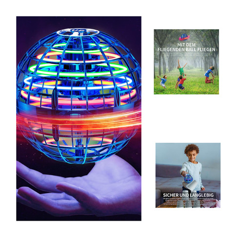 Led fliegender ball spielzeug - fliegender,