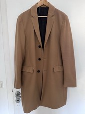 Hugo Boss Wollmantel Migor 1941 Beige Slim Fit 80% Schurwolle Gr. 48