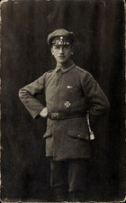 Foto Ak Deutscher Soldat in Uniform, Georg, Eisernes Kreuz 1,... - 11102700