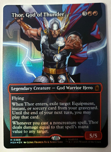 Thor god thunder foil - of,