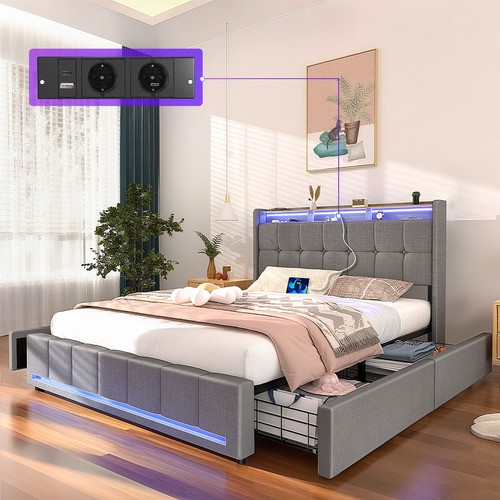 Modern polsterbett metall - modern,