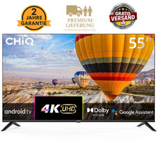 Chiq Fernseher Android SmartTV 55 Zoll (139cm) 4K UHD U55P9V Google Assistant